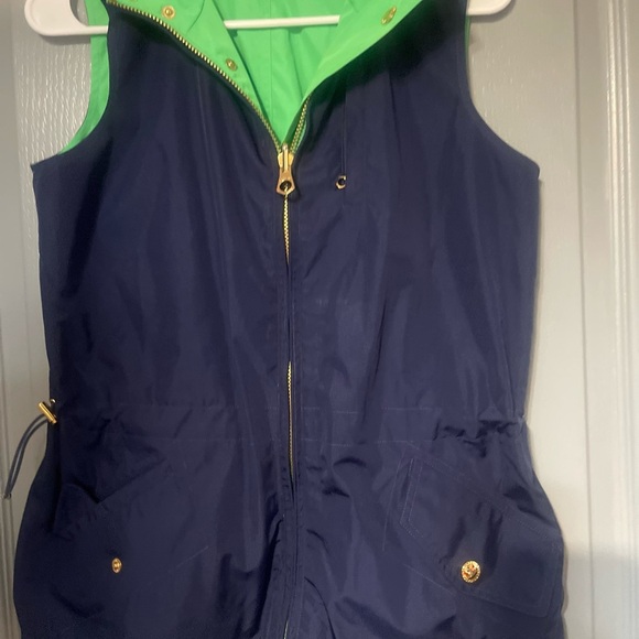 Ralph Lauren Vibrant Green Vest with Gold Accents size S - Picture 3 of 9
